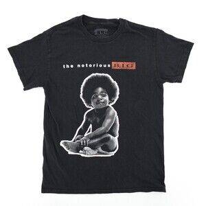 Biggie Smalls Notorious Shirt Womens Small Black Graphic Hip Hop Rap 1st Albulm